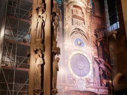 Cathédrale Notre-Dame de Strasbourg : restauration du buffet de l'horloge astronomique