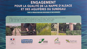 Signature de la convention en faveur de la qualité de la nappe d’Alsace et des aquifères du Sundgau