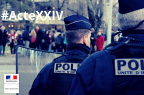 Dispositions prises pour sécuriser la manifestation des gilets jaunes à Strasbourg le 27 avril