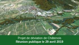 Organisation d’une réunion publique - Déviation de Châtenois (RN 59)